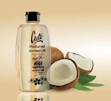 Cute perfumed Coconut Lite Non Sticky Hair Oil 90 ml