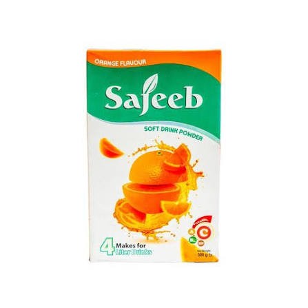 Sajeeb soft drink powder (Orange) 500g