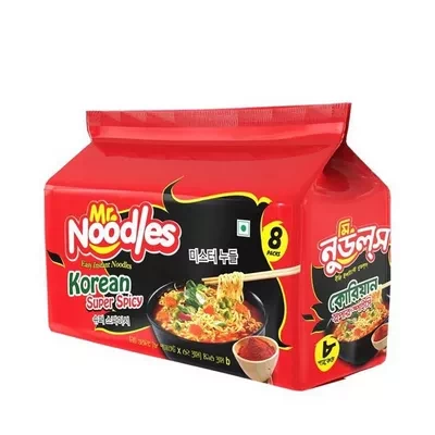 Mr. Noodles Korean Super Spicy 8 pack 496 gm