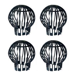 ARELENE Downpipe Filter Plastic Roof Gutter Balloon Guard Filters for Most Household Downpipes Garden Protective Cover 4Pcs
