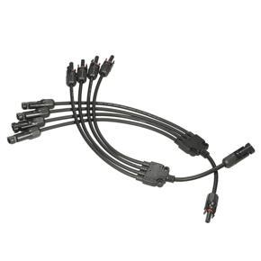 1 Pair Y Branch MC4 Connector Solar Panel Adaptor Cable Connectors M/FFFF and F/MMMM for PV System