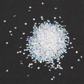 XHHDQES 2880Pcs Micro-Diamond DIY Nails Rhinestones Crystal Flat Back Non Hotfix Rhinestones Need Glue Nail Art, AB Colors
