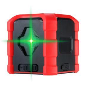 Professional Mini 2 Lines Level Self-Leveling Horizontal and Vertical Cross Line Leveling Level Kit