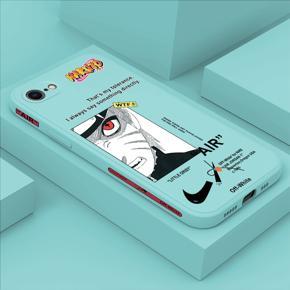 Hontinga for iPhone 7 Case Side Design New Anime Naruto for Boys Back Cover Soft Square Edge Pattern Liquid Silicone Trend Phone Cases