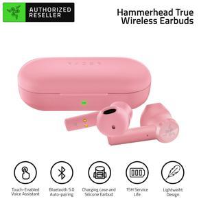 Razer Hammerhead True Wireless Half In-ear Wireless BT 5.0 Auto-Pairing Earphone Low Latency with 13mm Drivers Silver