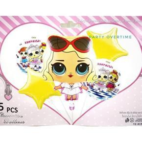 5 pcs LOL character Foil Baloon Set Party Decorations 5 in 1 Birthday Christening Celebrations