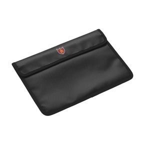Fireproof Document Bag Heat Resistant Silicone Water Proof Cash Bags with Sticking Fastener Closure for Home Office Safe Storage Small Size