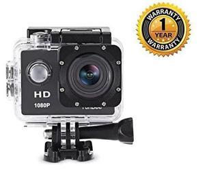 Sports Action Camera Full HD 12MP Waterproof 140Â° Wide View with Micro SD Card Slot, 2 inch LCD Wide Angle and Multi Language Action Video up to 30M