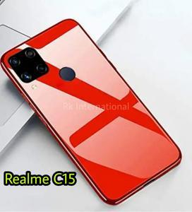 For Realme C15 Glass Case back cover