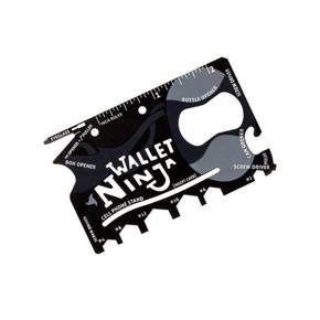 Wallet Ninja - 18 in 1 Multi tool â€“ Black