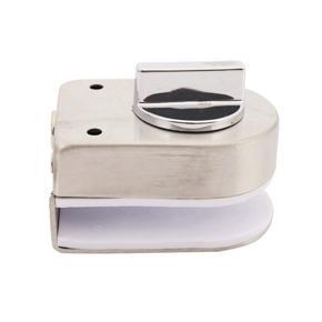 XHHDQES 2X Glass Sliding Door Latch Lock Non-Apertured Stainless Steel Glass Door Lock for Shower Room Bathroom Accessories