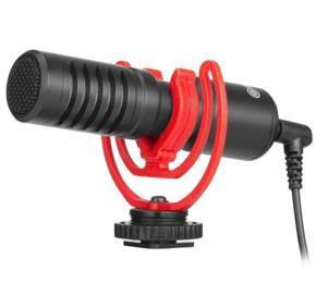 Boya BY-MM1+ Super-cardioid Condenser Microphone - 3.5mm Output - Compatible with smartphones, tablets, DSLRs, Consumer camcorder, PCs - Black