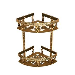 Corner Wall Mounted Double Bathroom Accessories Shelf Bathroom