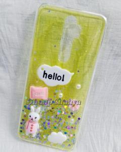 OPPO A9 (2020) / OPPO A5 (2020) - Hello Kitty Chocolate Luxury Clear Crystal Glitter Bling Sequins Silicone Back Case Cover