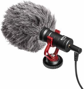 BOYA On Camera Video Microphone by-MM1 YouTube Vlogging Facebook Livestream Recording Mic for Phone and DSLR Cameras