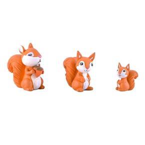 3Pcs/Set Squirrel Animal Model Art Crafts DIY Miniature Landscape Garden Decor