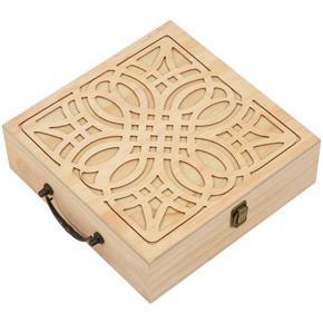 ARELENE 62 Slots Essential Oil Bottle Wood Storage Box Case Wood Aromatherapy Organizer Pine Essential Oil Case Wooden