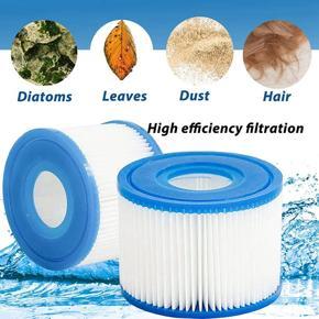 ARELENE Type VI Hot Tub Filter Cartridge for Bestway,Lay-Z-Spa,Coleman SaluSpa 90352E, 58323E, 58323 Swimming Pool Pump,12 Pack