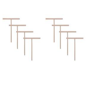 BRADOO 8Pcs T Shape Crepe Maker Pancake Batter Wooden Spreader Stick, Wooden Crepe Tools,Crepe Spreaders for Making Crepes