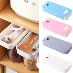 Drawer Under Table Plastic Desk Organizer Storage Box
