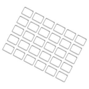 30pcs Hollow Pendants Stainless Steel Geometric Metal For Jewelry Making