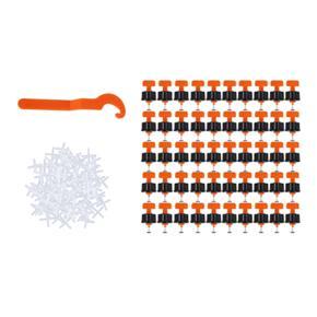 GMTOP 151Pcs/Set Ceramic Tile Leveling System Tools Level Tile Spacer Wall Leveler Wedges Spacers Reusable Tools