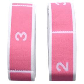 2 Pcs Yoga Stretching Belt Fitness Yoga Pilates Elastic Band 8 Loop Elastic Nylon Latex Tape Stretching Belt