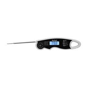 MeiSail Instant Read Food Thermometer LCD Backlight Auto Rotating Display ℃/ ℉ Switchable Data Lock Function IP67 Waterproof Digital Meat Thermometers with Foldable Probe for Kitchen Cooking Baking Gr