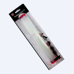 Non Stick Food Grade Plastic Fondant Cake Cookie Dough Roller 9 Inch - White Color