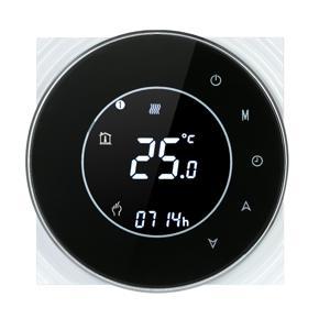 Programmable Boiler Heating Thermostat Dry Contact Temperature Controller Touchscreen LCD with Backlight Voice Control Function