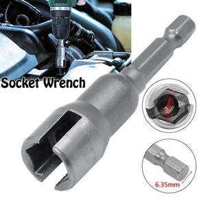 1/4 Inch Hex Shank Socket Adapter Nut for Power Tool Slotted Bolt Socket Wrench Electric Screwdriver Sleeve Hexagon Open Socket Woodworking Tool
