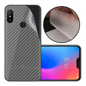 Carbon Fiber sticker back poly  for Xiaomi mi Redmi note 6 pro_ Transparent