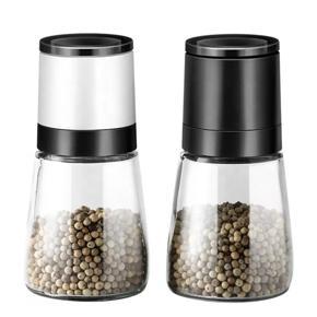 ARELENE Salt and Pepper Grinder Set of 2,Adjustable Ceramic Sea Salt Grinder & Pepper Grinder,Pepper Mill & Salt Mill