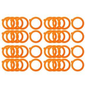 BRADOO 40 Pieces Replacement Silicone Seals Replacement Rubber Jar Seals Airtight Silicone Gasket Sealing Rings for Glass Clip