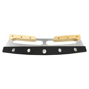 Stainless Steel Pizza Cutter with Case Double Handle Pizza Divider