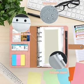 28 Pieces A6 Ring Binder Notebook, Budget Planner, 6 Holes Budget Binder with Binder Pockets, Budget Sheets