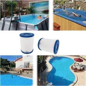 ARELENE 8PCS Replacement Filter Elements Filter Accessories for Children's Pool Bestway Type II