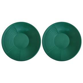 ARELENE 2X 14Inch Gold Pan Basin Nugget Mining Dredging Prospecting for Sand Gold Mining Manual Wash Gold Panning Equipment