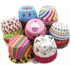 Cupcake Liner Baking Cups 100 piec /Mold Paper Cases Cake Decorating - 100 pcs - Multicolor
