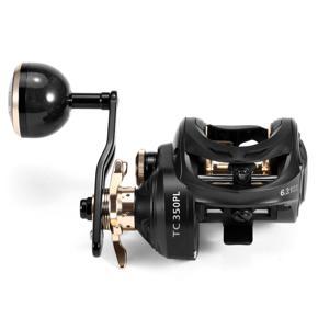 Carbon Fiber Baitcasting Reel 9+1BB Fishing Reel High Speed 6.3: 1 Gear Ratio Magnetic Brake System Baitcaster Reel For Left Hand