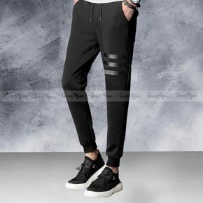 Premium Quality Black Cotton Trendy Joggers for Men.