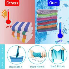 Soft Breathable Cooling Towel-30 * Cooling Towel-random colors