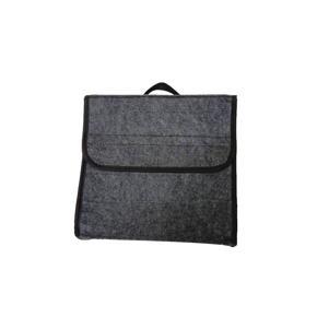 Car Seat Back Rear Storage Bag Multi-functional Trunk Organizer Felt Cloth Cool Hot Travel Holder Big Holder Pocket Hanger Pouch Collapsible Gray Foldable