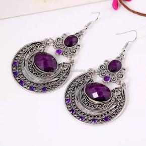 Fashion Trendy Seed Bead Tassel Charm Earrings for Women/ Vintage Bohemian Ethnic Earrings for Women Simple - Water Drop Long Boho Dangle Earring for women New Collection/ Antique Jhumka for Girls Sim