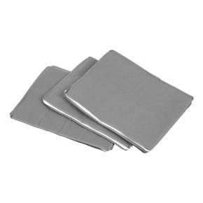 Durable 3Pcs Non-Woven Foldable Storage Box Family Save Space Clothes Organizer Home Quilt Storage Bag Quilt Bag Holder Gray