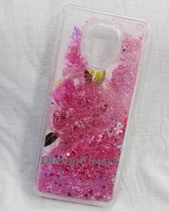 For Xiaomi Redmi Note 9 Pro / Note 9 Pro MAX / Note 9s / POCO M2 Pro - Unique Design Liquid 3D Glitter Floating Soft TPU Clear Case Cover
