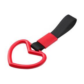 Heart-shaped Car Rear Bumper Warning Ring Hand Strap Decorative Warning Loops Train Bus Handle Hand Strap for Car Interior Exterior Decoration