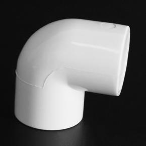 XHHDQES 10 Pieces 20mm Dia 90 Angle Degree Elbow PVC Pipe Fittings Adapter Connector White
