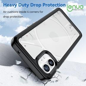 Lenuo Cover For Nothing phone 1 Case Coque Fundas Hard Translucent Clear Case