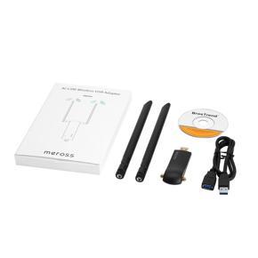 Meross AC1200 Wireless USB 3.0 Wi-Fi Adapter Dongle for PC Laptop s - Black